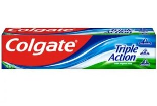 Dantų pasta Colgate Triple Action, 75 ml kaina ir informacija | Dantų šepetėliai, pastos | pigu.lt