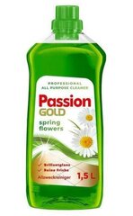 Парфюмерный универсальный очищающий жидкий состав Passion Gold Spring Flowers, 1,5 л цена и информация | Очистители | pigu.lt