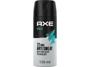 Dezodorantas vyrams Axe Apollo 72hrs Anti Sweat, 150 ml kaina ir informacija | Dezodorantai | pigu.lt