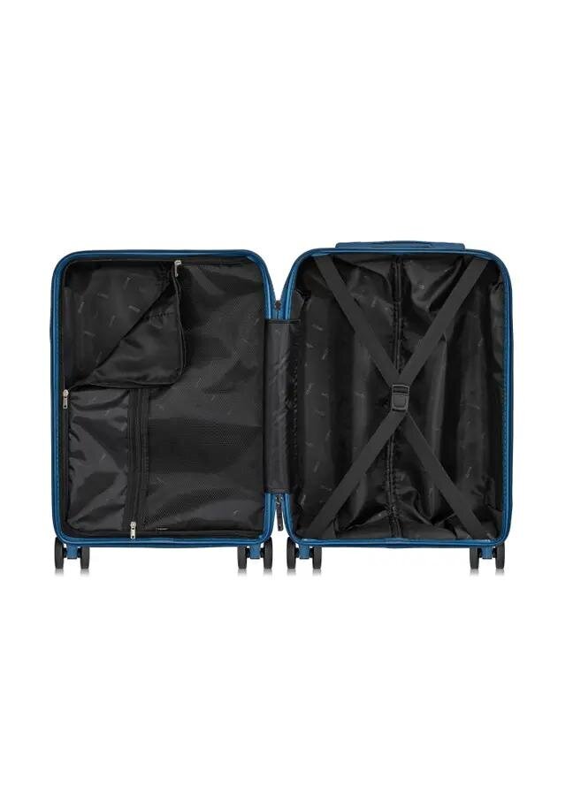 Mažas lagaminas ant ratukų Ochnik WALPP-0021-91-19(W24), mėlynas цена и информация | Lagaminai, kelioniniai krepšiai | pigu.lt