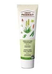 Rankų ir nagų kremas Green Pharmacy Aloe vera, 100 ml kaina ir informacija | Kūno kremai, losjonai | pigu.lt