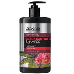 Atkuriantis šampūnas sausiems/pažeistiems plaukams Dr.Sante Black Castor Oil Reinforcing Shampoo, 1000 ml kaina ir informacija | Šampūnai | pigu.lt