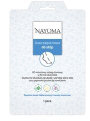 Ноговая пяточная маска Nayoma, пилинг для ног, носок, 1 пара цена и информация | Кремы, лосьоны для тела | pigu.lt
