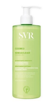 Drėkinamasis veido prausiklis SVR Sebiaclear Cleansing Cream, 400 ml цена и информация | Veido prausikliai, valikliai | pigu.lt