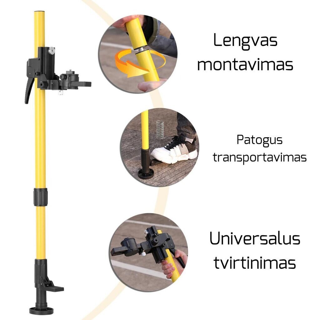 Nivelyro stovas Berimax NS01 3 m, 5/8 kaina ir informacija | Mechaniniai įrankiai | pigu.lt