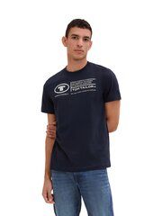 Мужская футболка Tom Tailor, темно-синяя цена и информация | Мужские футболки | pigu.lt