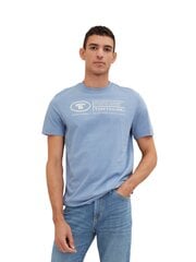 Мужская футболка Tom Tailor, голубая цена и информация | Мужские футболки | pigu.lt