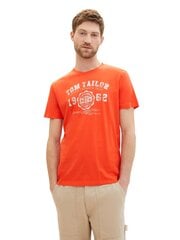 Tom Tailor vyriški marškinėliai, oranžiniai kaina ir informacija | Vyriški marškinėliai | pigu.lt