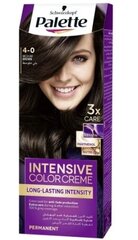 Plaukų dažai Schwarzkopf Palette Intensive Hair Colour Cream With Liquid Keratin 4-0 Medium Brown, 100 ml kaina ir informacija | Plaukų dažai | pigu.lt