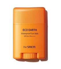 Vandeniui atspari pieštukinė veido apsauga The Saem Eco Earth Waterproof SPF 50+ PA++++, 17 g kaina ir informacija | Kremai nuo saulės | pigu.lt