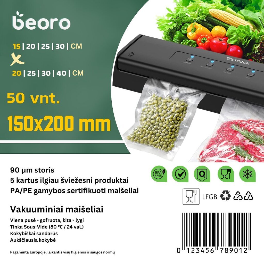 Beoro 15x20 цена и информация | Vakuumatoriai | pigu.lt