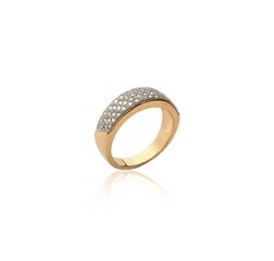 Кольцо с золотым покрытием 750°,  ⌀ 21, Mon tresor цена и информация | Кольца | pigu.lt