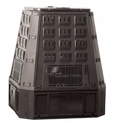 -камера 1 компостер Prosperplast 630 л черный цена и информация | Уличные контейнеры, контейнеры для компоста | pigu.lt