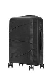 Vidutinis lagaminas ant ratukų Ochnik Walpp-0021-99-24(W24), juodas kaina ir informacija | Lagaminai, kelioniniai krepšiai | pigu.lt