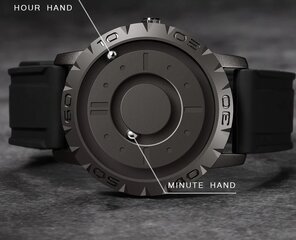 Bahar laikrodis magnetiniu mechanizmu, juodas kaina ir informacija | Vyriški laikrodžiai | pigu.lt