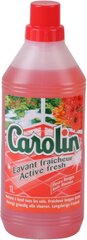 Средство для мытья полов Carolin Fresh Red Flowers, 1 л цена и информация | Очистители | pigu.lt