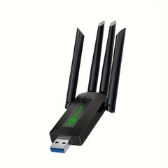 Двухдиапазонная USB-сетевая карта. Беспроводной Wi-Fi-приемник 2.4G/5G цена и информация | Адаптеры, USB-разветвители | pigu.lt