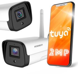 Kamera EasyCam WiFi IR 30 m Tuya 2MP EC-2T2IR kaina ir informacija | Stebėjimo kameros | pigu.lt