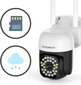 Lauko kamera IP EasyCam WiFi LED 35 m Tuya 8MP EC-8PT12L16IR kaina ir informacija | Stebėjimo kameros | pigu.lt