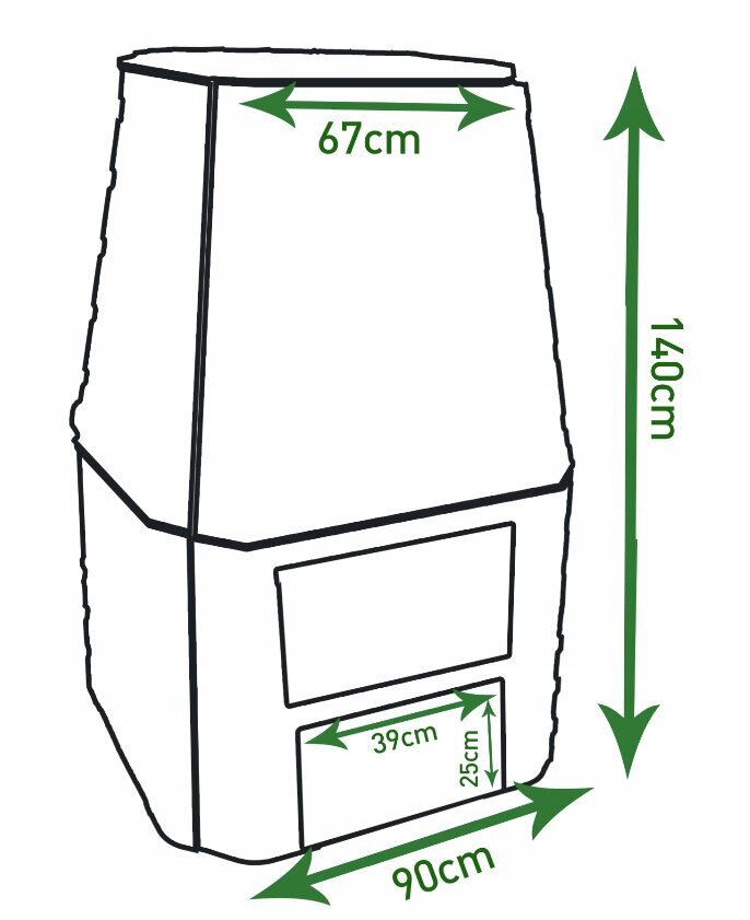 Komposteris GoodMajster, 1000l цена и информация | Komposto dėžės, lauko konteineriai | pigu.lt