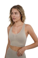 Sportinė liemenėlė moterims Stark Soul® seamless microfiber sport bustier 5119, smėlio spalvos kaina ir informacija | Sportinė apranga moterims | pigu.lt