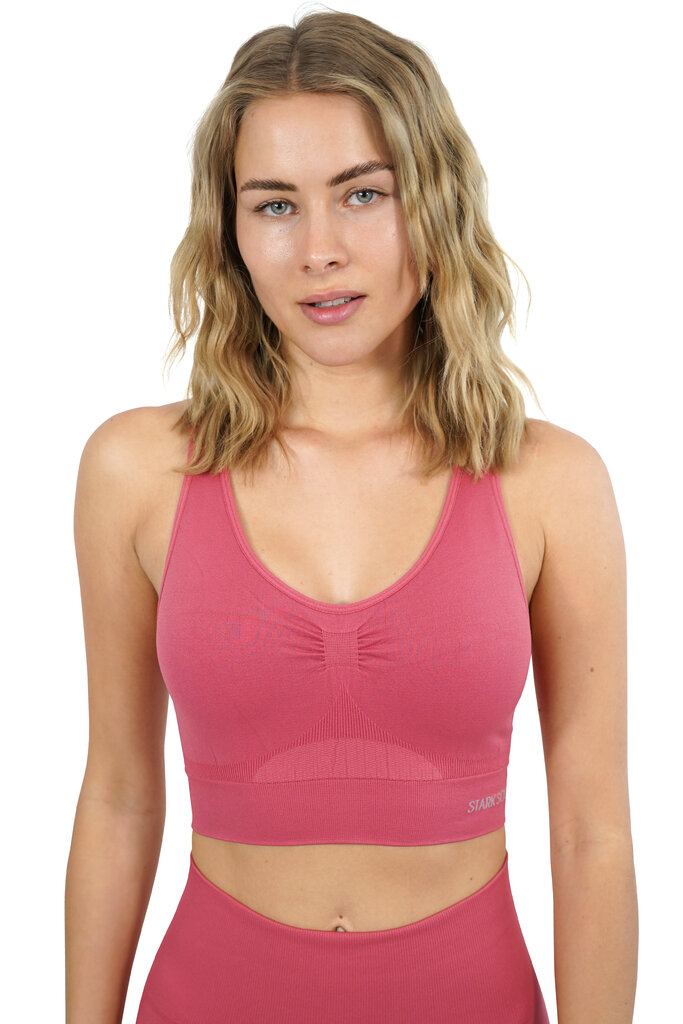 Sportinė liemenėlė moterims Stark Soul® seamless microfiber sport bustier 5119, rožinė kaina ir informacija | Sportinė apranga moterims | pigu.lt