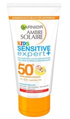 Apsauginis kūno kremas vaikams nuo saulės Garnier Ambre Solaire Sunblock SPF50+, 50 ml kaina ir informacija | Kosmetika vaikams ir mamoms | pigu.lt