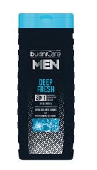 Dušo gelis vyrams BudniCare Men Deep Fresh 3in1, 300 ml kaina ir informacija | Dušo želė, aliejai | pigu.lt