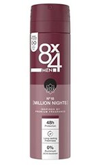 (DE) 8X4 Men, Million Nights, Дезодорант, 150мл цена и информация | Дезодоранты | pigu.lt