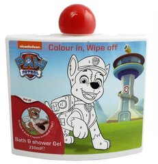 Dušo želė ir vonios putos vaikams Nickelodeon Paw Patrol, 250 ml цена и информация | Косметика для мам и детей | pigu.lt