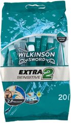 Бритва Wilkinson Sword Extra 2 Precision, одноразовая машина для бритья для мужчин, 20 шт. цена и информация | Косметика и средства для бритья | pigu.lt