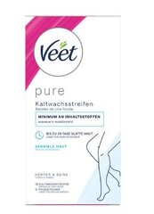 Veet Pure šaltuoju vašku depiliacijos plėvelės kojoms, 20 vnt. kaina ir informacija | Depiliacijos priemonės | pigu.lt