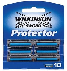 Skutimosi galvutė Wilkinson Sword Protector 133 Razor Blade Refill, 10 vnt. kaina ir informacija | Skutimosi priemonės ir kosmetika | pigu.lt