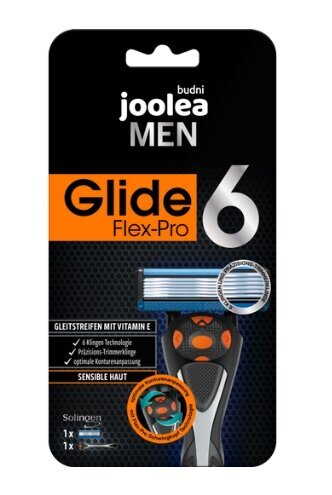 Skustuvas Joolea Men Glide Flex-Pro 6 su keičiama galvute kaina ir informacija | Skutimosi priemonės ir kosmetika | pigu.lt