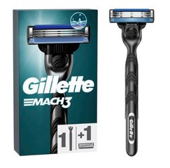 Gillette Mach3 - Skutimosi Įrankis su 1 Mainųjų Ašmenim kaina ir informacija | Skutimosi priemonės ir kosmetika | pigu.lt