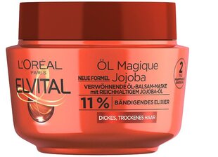 Plaukų kaukė L'Oreal Paris Elvital Ol Magique Jojoba, 300 ml kaina ir informacija | Priemonės plaukų stiprinimui | pigu.lt