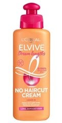 Nenuplaunamas kremas plaukų galiukams L'Oreal Elvive Dream Lenghts No Haircut Cream, 200 ml kaina ir informacija | Priemonės plaukų stiprinimui | pigu.lt