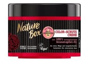 Apsauginis plaukų kremas su granatais Nature Box Color, 200 ml kaina ir informacija | Priemonės plaukų stiprinimui | pigu.lt