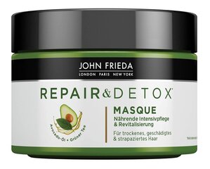 Plaukų kaukė John Frieda Repair & Detox Masque, 250 ml kaina ir informacija | Priemonės plaukų stiprinimui | pigu.lt