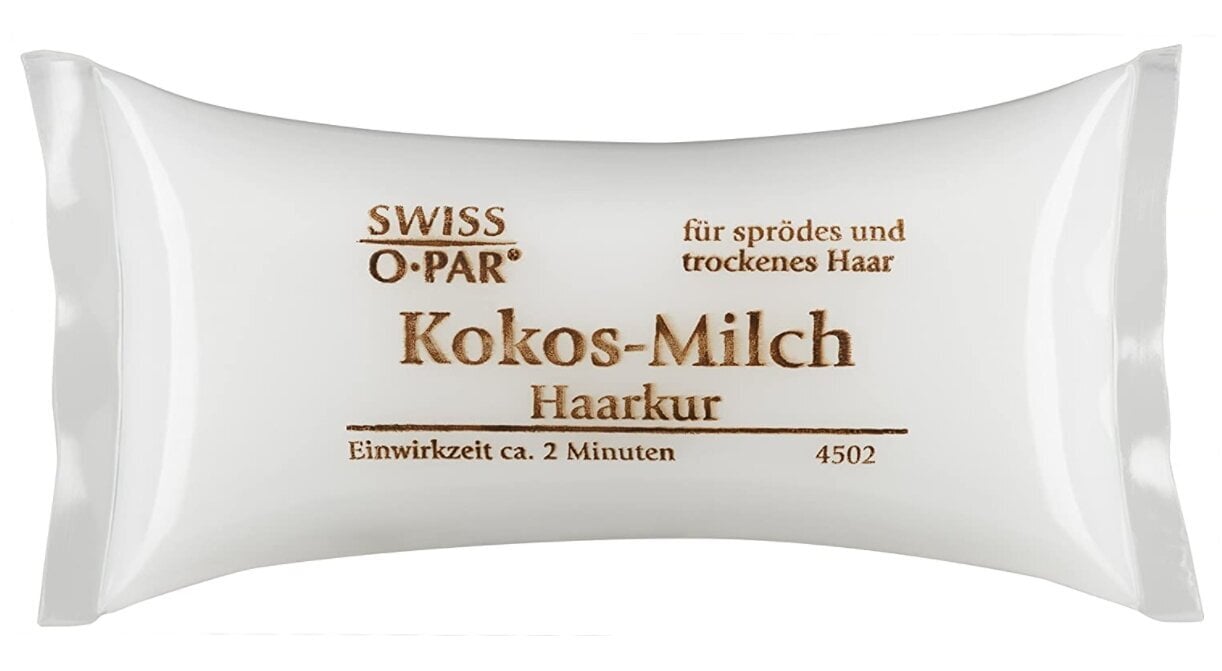 Plaukų kaukė Swiss-o-Par Hair treatment Coconut milk, 25 ml kaina ir informacija | Balzamai, kondicionieriai | pigu.lt