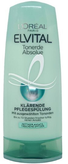 Plaukų kondicionierius L'Oreal Elvital Tonerde Absolue, 150 ml цена и информация | Balzamai, kondicionieriai | pigu.lt