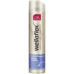 Plaukų lakas Wellaflex, Volume and Repair, 250 ml kaina ir informacija | Plaukų formavimo priemonės | pigu.lt