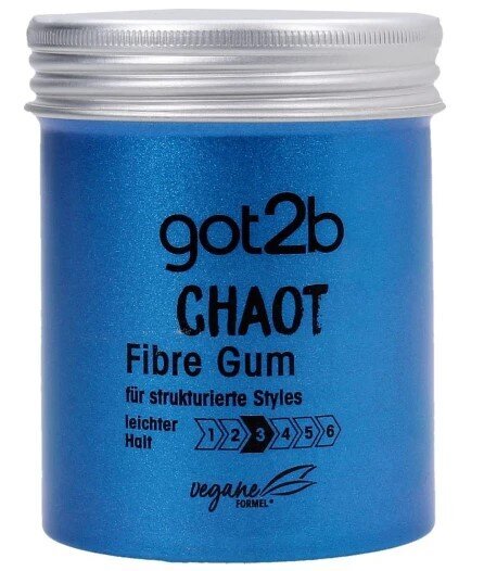 Plaukų formavimo priemonė Schwarzkopf Got2b Chaot Fibre Gum, 100 ml kaina ir informacija | Plaukų formavimo priemonės | pigu.lt