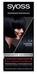 Plaukų dažai yoss Permanente Coloration 1-4 Blue Black, 115 ml kaina ir informacija | Plaukų dažai | pigu.lt