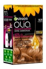 Plaukų dažai Garnier Olia, 8.31 Golden Ash Blonde, 1 vnt. цена и информация | Краска для волос | pigu.lt