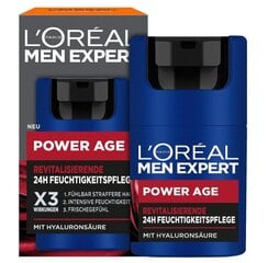 Drėkinantis veido kremas vyrams L'Oréal Men Expert Power Age, 50 ml kaina ir informacija | Veido kremai | pigu.lt