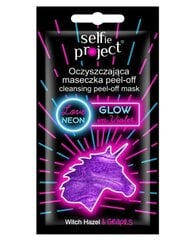 Nulupama veido kaukė Selfie Project Cleansing Neon Face Mask Peel-off Glow, 10 g kaina ir informacija | Veido kaukės, paakių kaukės | pigu.lt