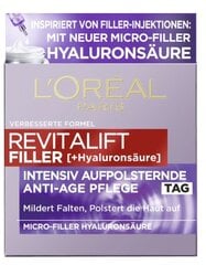 Dieninis veido kremas L'Oreal Revivalift Filler Anti-Age, 50 ml kaina ir informacija | Veido kremai | pigu.lt