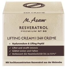 Veido kremas M. Asam Resveratrol Premium NT 50 Lifting Cream 24H Creme, 50 ml kaina ir informacija | Veido kremai | pigu.lt