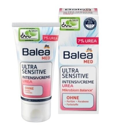 Veido kremas Balea Med Urea Ultra Sensitive, 50 ml kaina ir informacija | Veido kremai | pigu.lt